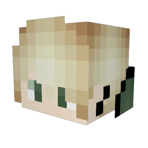 JohntheRipper34 Minecraft avatar head, 3D render