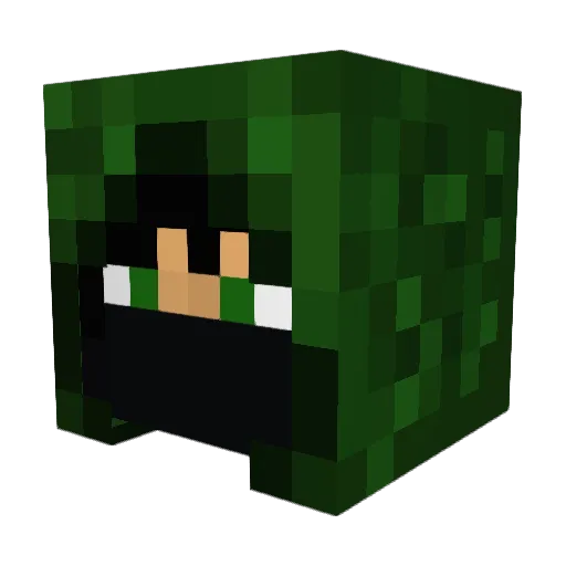 Johny6210 Minecraft avatar head, 3D render