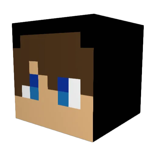 JohnyEnglish Minecraft avatar head, 3D render
