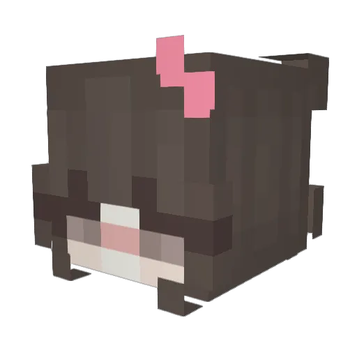 JohnyFer Minecraft avatar head, 3D render