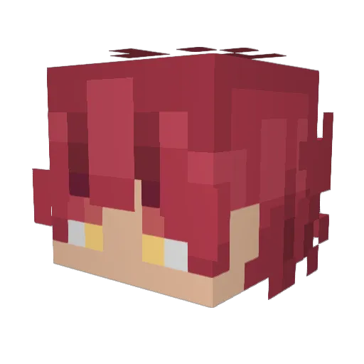JohnyYtuve Minecraft avatar head, 3D render