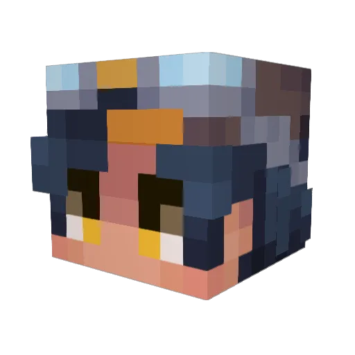JohtoJax Minecraft avatar head, 3D render