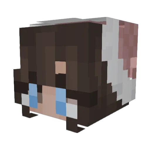 Johtonian Minecraft avatar head, 3D render