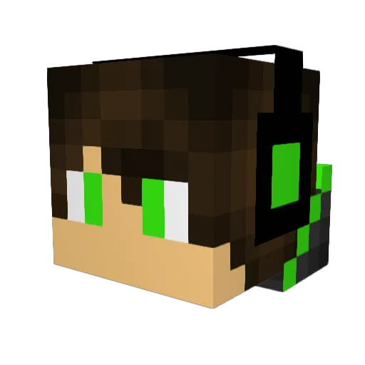 JohyCraft Minecraft avatar head, 3D render