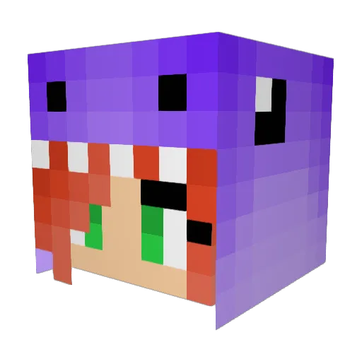 Joi9 Minecraft avatar head, 3D render