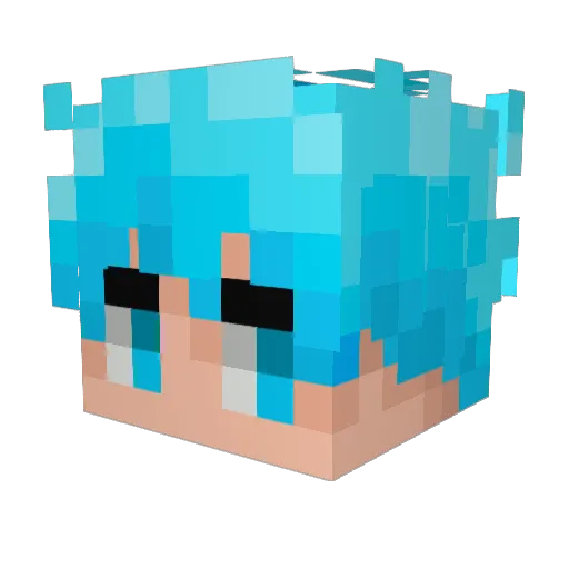 Joidke Minecraft avatar head, 3D render