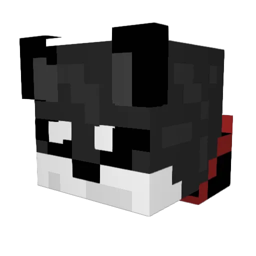 Joiline Minecraft avatar head, 3D render