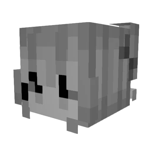 Join Minecraft avatar head, 3D render