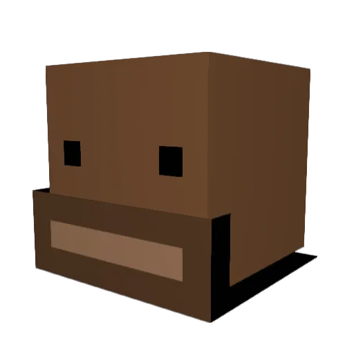 JointedCandle12 Minecraft avatar head, 3D render