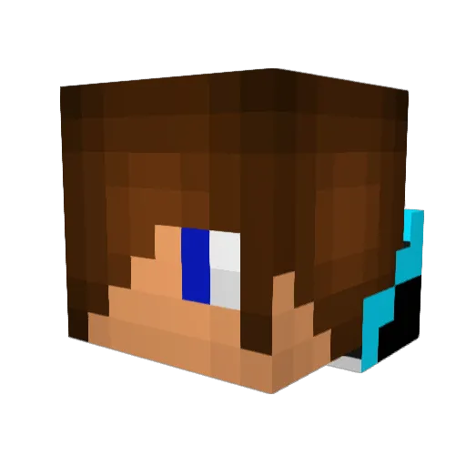Jointstryker Minecraft avatar head, 3D render