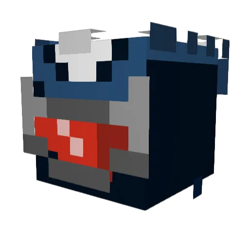 Joinxjo Minecraft avatar head, 3D render