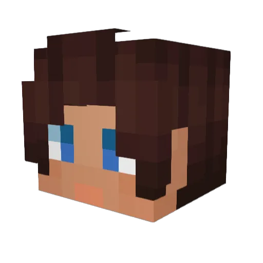 Joiveu Minecraft avatar head, 3D render