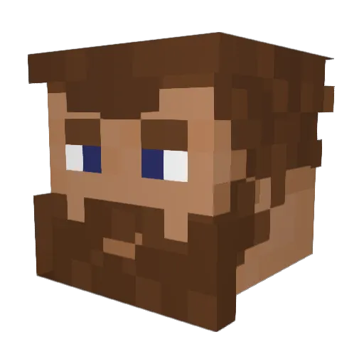 Joje337 Minecraft avatar head, 3D render