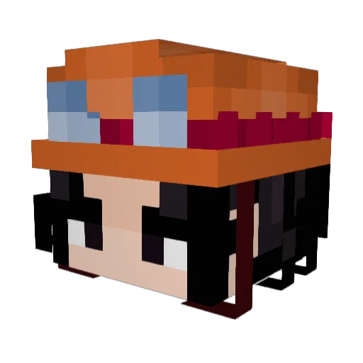 Jojedd Minecraft avatar head, 3D render