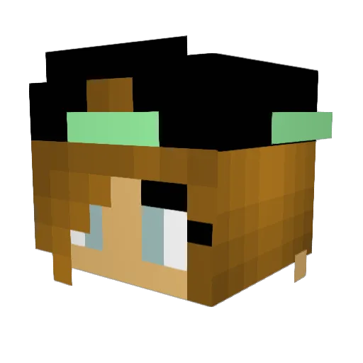 Jojen13 Minecraft avatar head, 3D render