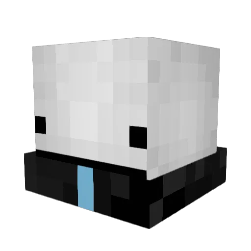 Jojisha Minecraft avatar head, 3D render