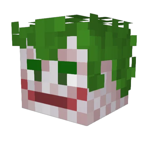 Jojj1 Minecraft avatar head, 3D render