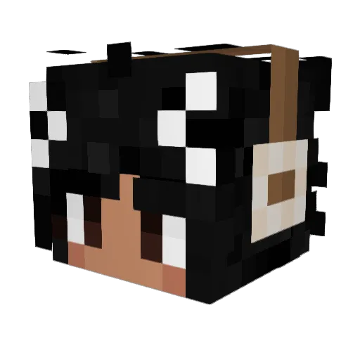 Jojo0826 Minecraft avatar head, 3D render