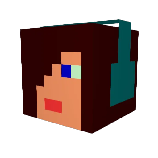 Jojo2839 Minecraft avatar head, 3D render