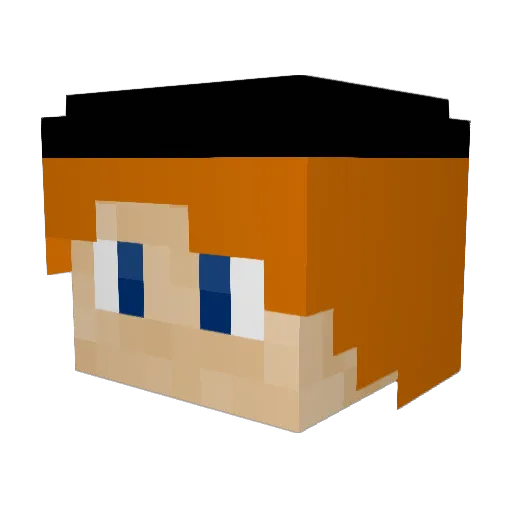 JojoG123 Minecraft avatar head, 3D render