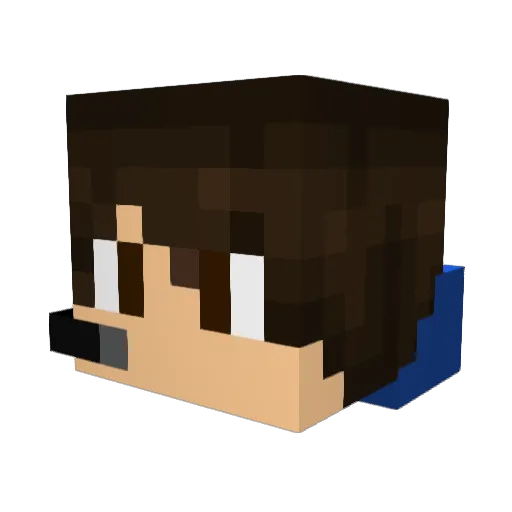 Minecraft-Avatar von JojoGlick: Kopf als 3D-Render