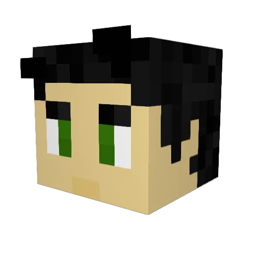 JojoSleepin Minecraft avatar head, 3D render