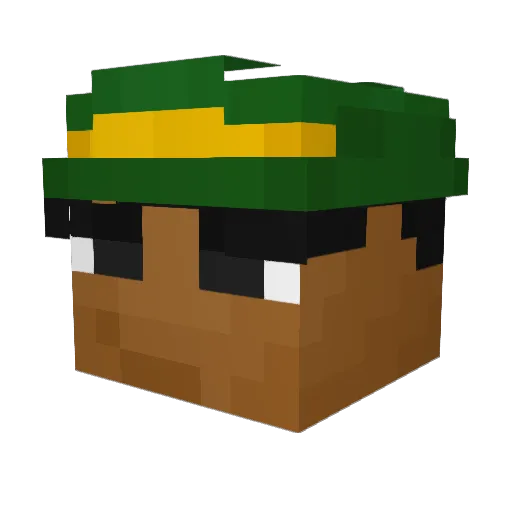 JojoYoyooo Minecraft avatar head, 3D render