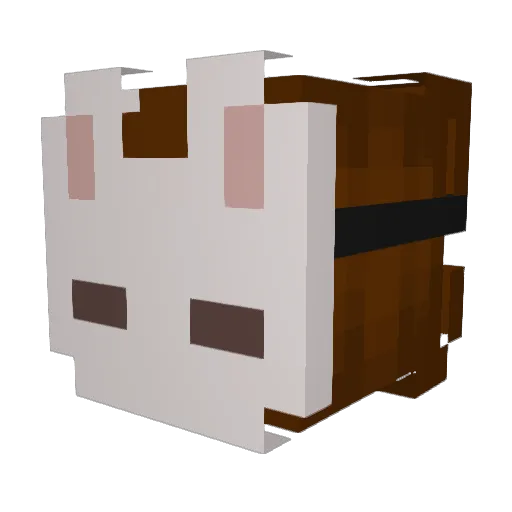 Jojo_death Minecraft avatar head, 3D render