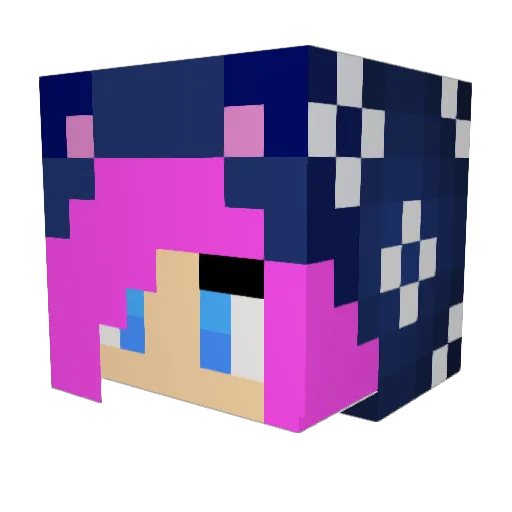 Jojo_kitten3 Minecraft avatar head, 3D render