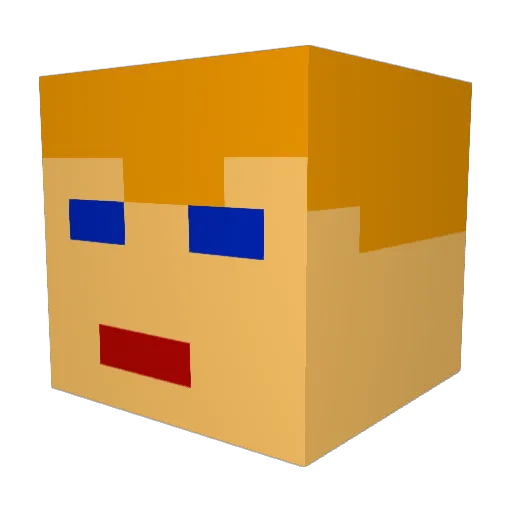 Jojohohanon2 Minecraft avatar head, 3D render