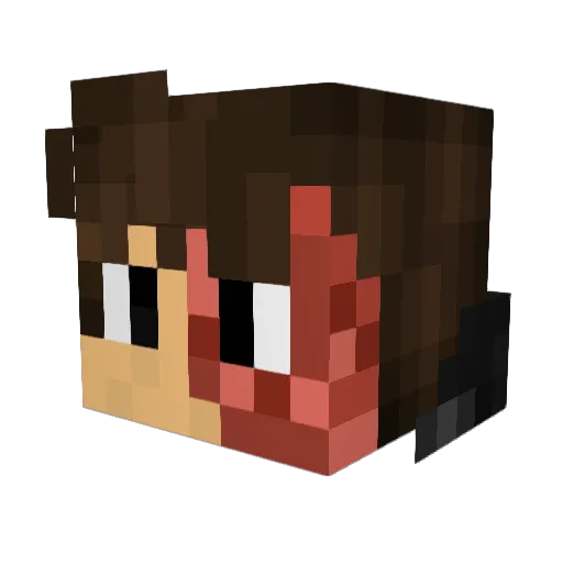 Jojojapper Minecraft avatar head, 3D render