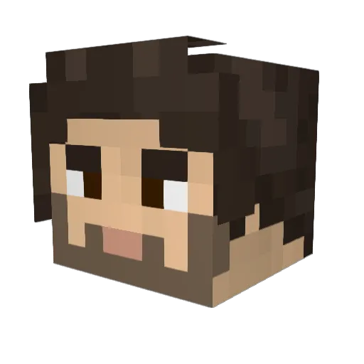 Jojolala22 Minecraft avatar head, 3D render