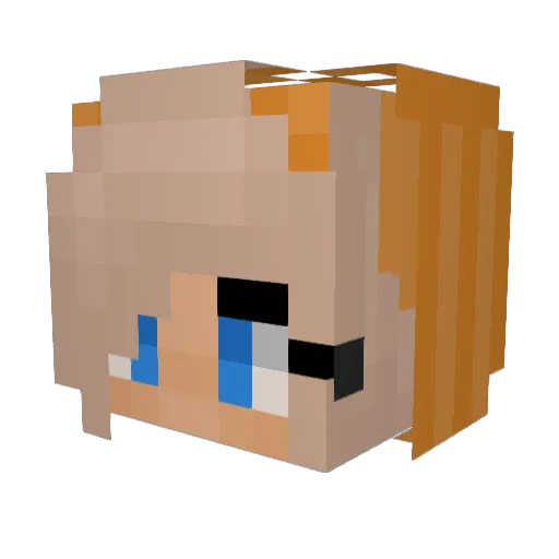 JojosWorld15 Minecraft avatar head, 3D render