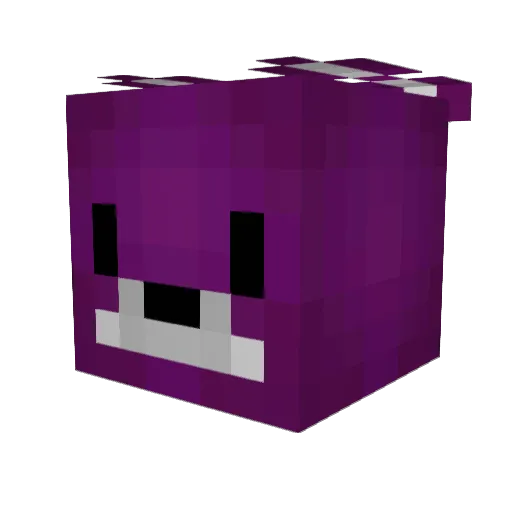 Jojubah Minecraft avatar head, 3D render