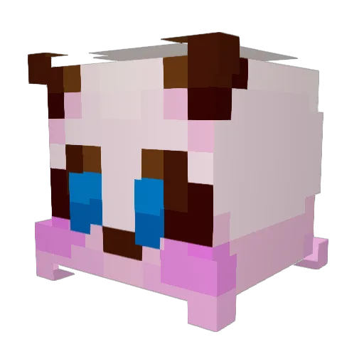 Jojuro Minecraft avatar head, 3D render