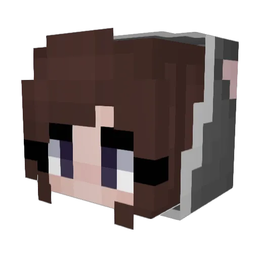 Jokaayy Minecraft avatar head, 3D render
