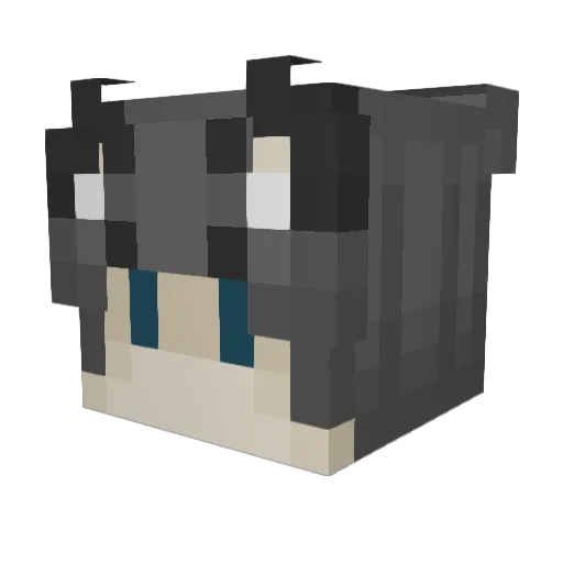 Jokando Minecraft avatar head, 3D render