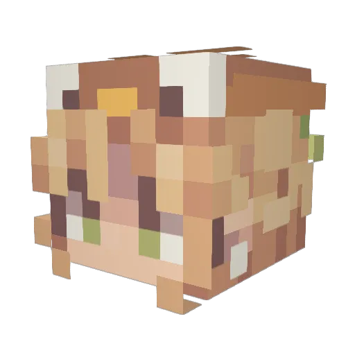 Jokasata Minecraft avatar head, 3D render