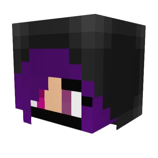 Jokda Minecraft avatar head, 3D render