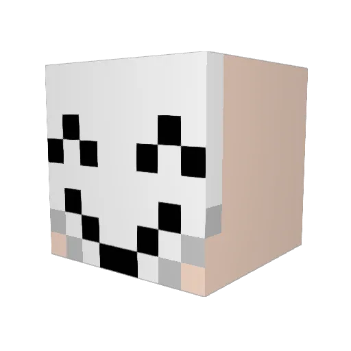 JokeJokestar Minecraft avatar head, 3D render