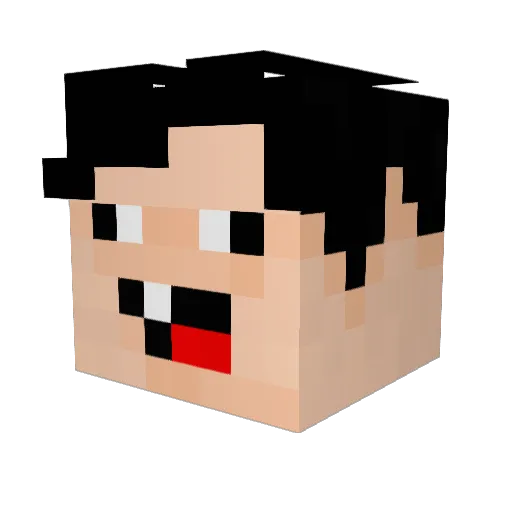 JokeKnight Minecraft avatar head, 3D render