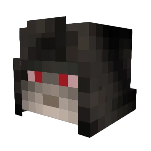 JokeSpaghetti Minecraft avatar head, 3D render