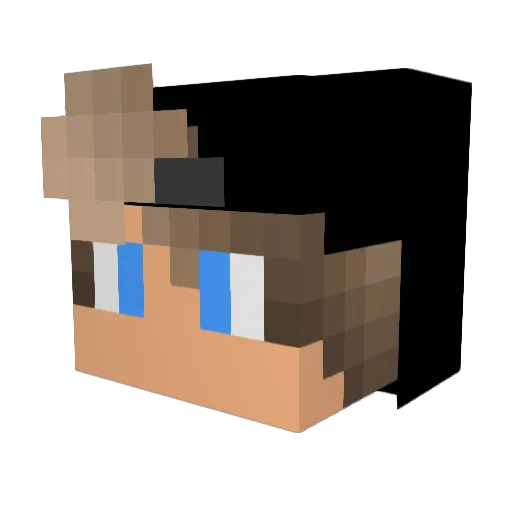 JokeStar666 Minecraft avatar head, 3D render