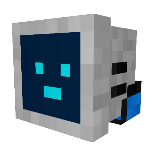 JokeUwU Minecraft avatar head, 3D render