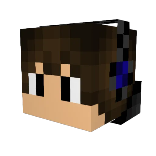 Joke_Guy Minecraft avatar head, 3D render
