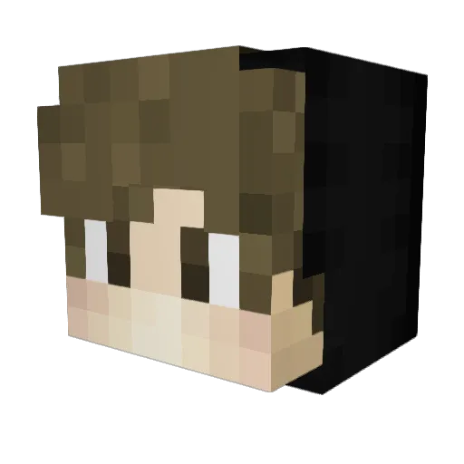 Jokeldd Minecraft avatar head, 3D render