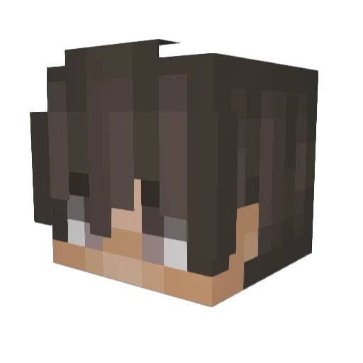 Jokely Minecraft avatar head, 3D render