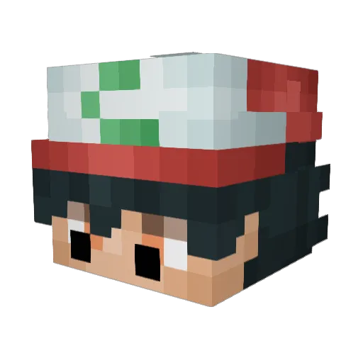 Joker1990 Minecraft avatar head, 3D render