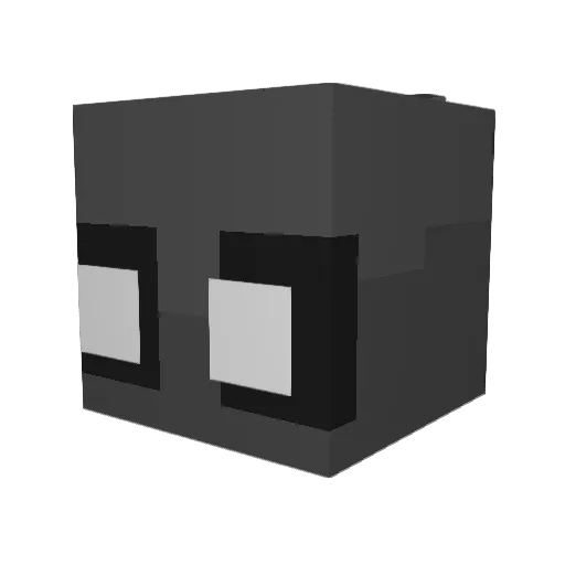 Joker2121 Minecraft avatar head, 3D render