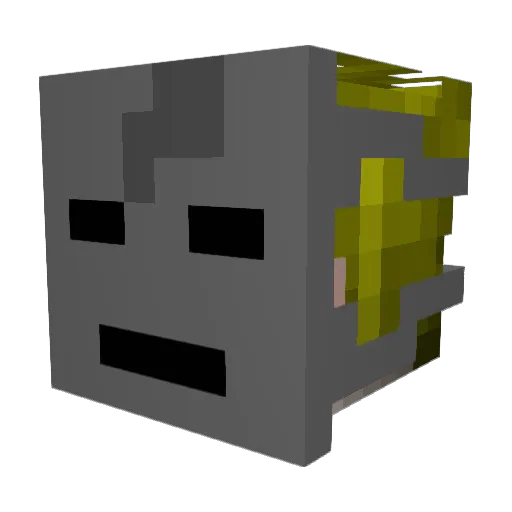 Joker2529 Minecraft avatar head, 3D render